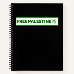 Palästina-Autokennzeichen - Freie Palästina. Notizbuch
