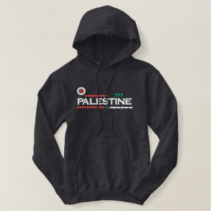 Palästina Bestickter Hoodie
