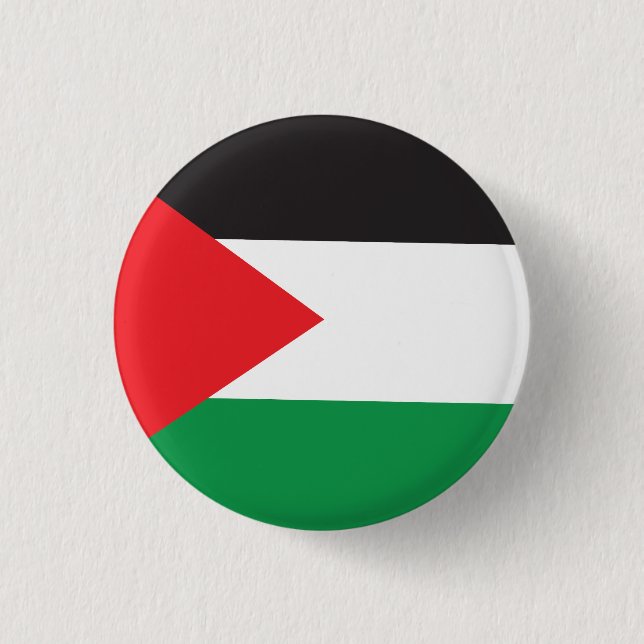 Palästina-Button, Patriotische Palästinensische Fl Button (Vorderseite)