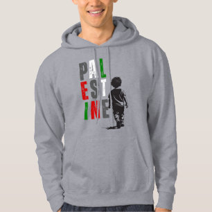PALÄSTINA Distressed Bold Kapuzenpullover – Walkin Hoodie