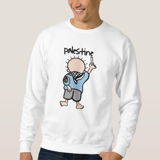 Palästina elegantes Design Sweatshirt (Vorderseite)