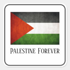 Palästina-Flag-Aufkleber Quadratischer Aufkleber