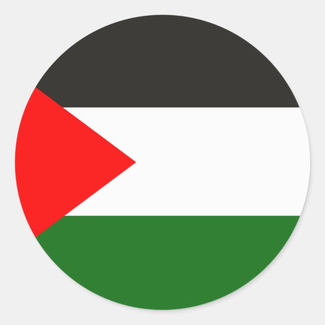 Palästina-Flag-Aufkleber Runder Aufkleber (Vorderseite)
