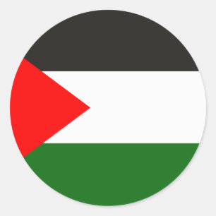 Palästina-Flag-Aufkleber Runder Aufkleber