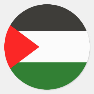 Palästina-Flag-Aufkleber Runder Aufkleber