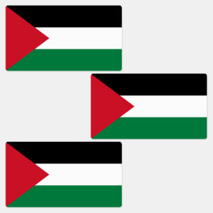 Palästina-Flagge Etiketten