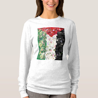 Palästina-Flagge Floral Damen T-Shirt