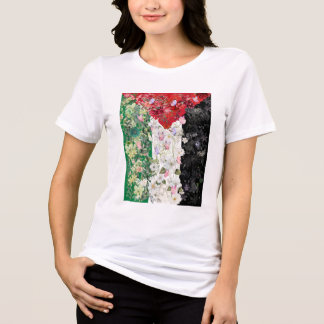 Palästina-Flagge Floral Damen Tri-Blend Shirt