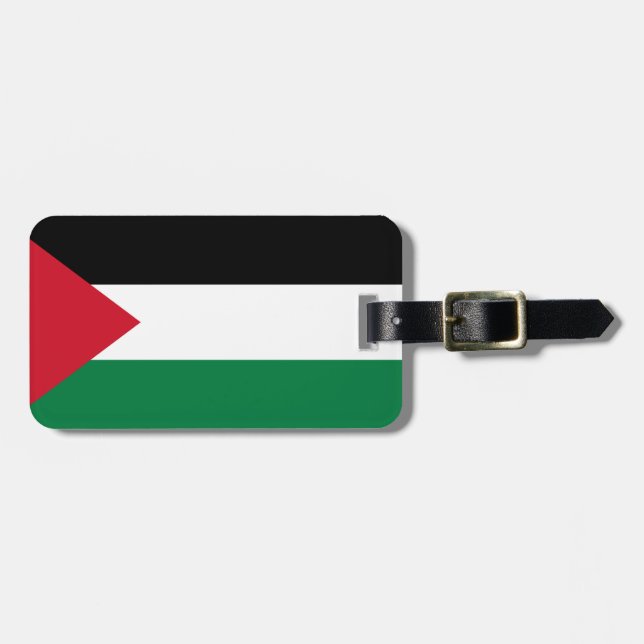 Palästina-Flagge Gepäckanhänger (Vorderseite horizontal)