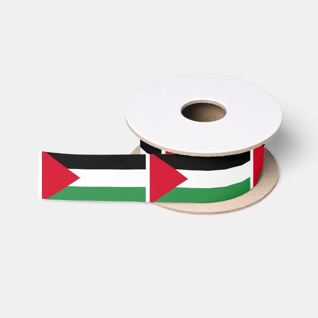 Palästina-Flagge Satinband (Spule)