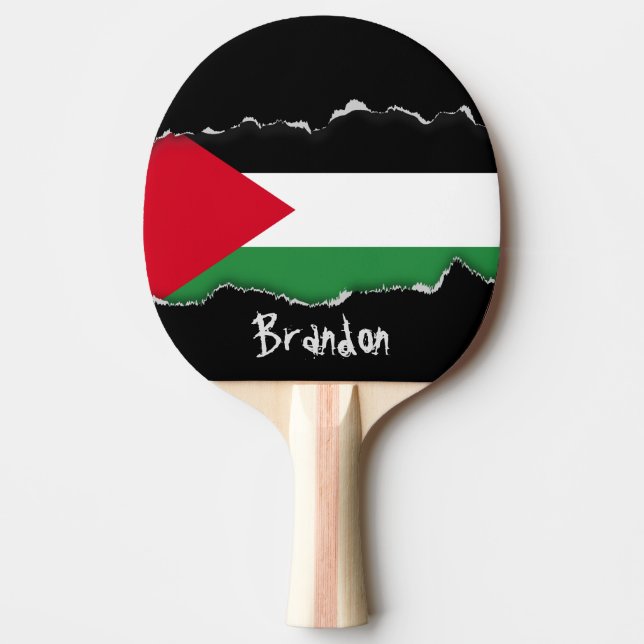 Palästina-Flagge Tischtennis Schläger (Vorderseite)