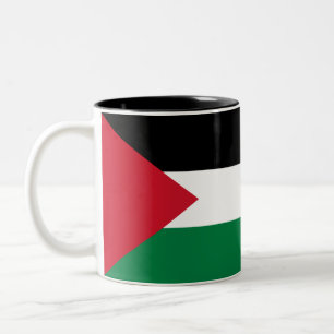 Palästina-Flagge Zweifarbige Tasse