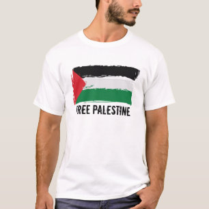 Palästina-Flaggen-Bürsten-Kunst - freies Paläst T-Shirt