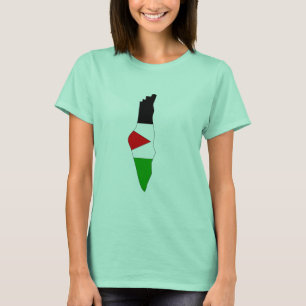 Palästina-Flaggenkarte T-Shirt