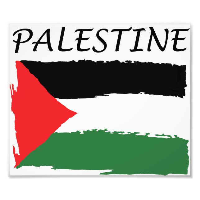 Palästina-Flaggenpapier Fotodruck (Vorne)