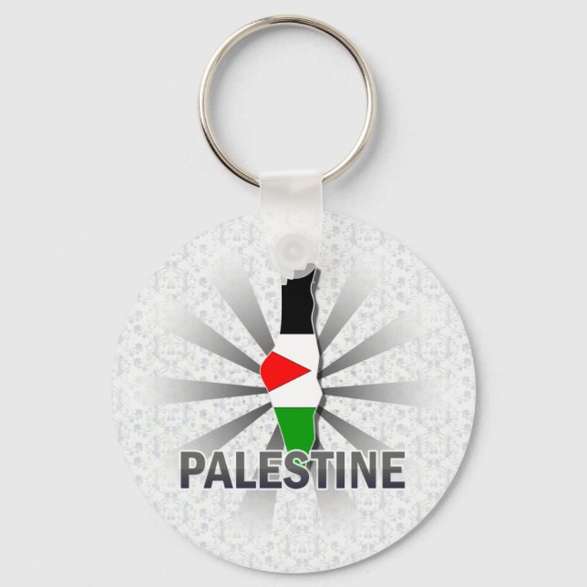 Palästina-Flaggenplan 2.0 Schlüsselanhänger (Vorderseite)