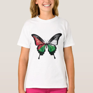 Palästina-Frack-Schmetterlingsflagge T-Shirt