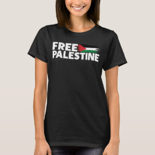 Palästina frei Arabisch Ich stehe mit Palästina fr T-Shirt