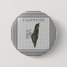 Palästina-freier Knopf in palästinensischer Schal- Button