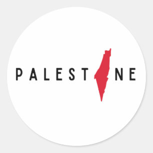 Palästina Freies Palästina Freies Gaza Runder Aufkleber