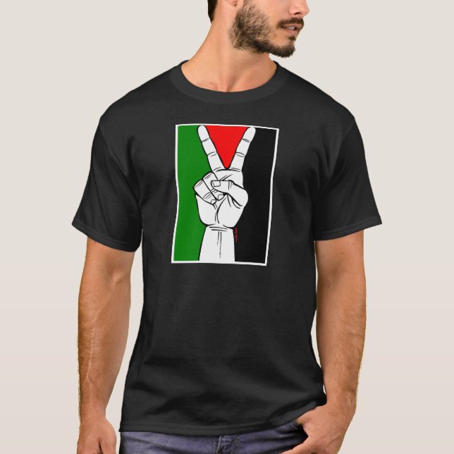 Palästina-Friedensflagge T-Shirt (Vorderseite)