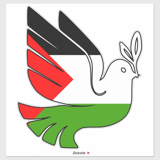 Palästina-Friedenswagenkleber Aufkleber (Blatt)