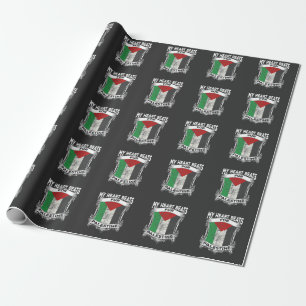 Palästina Herz-Gaza-Frieden palästinensische Wur Geschenkpapier