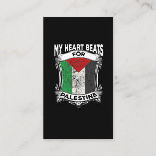 Palästina Herz-Gaza-Frieden palästinensische Wur Visitenkarte