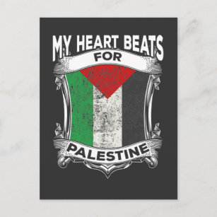 Palästina Herz Gaza Frieden palästinensische Wurze Postkarte