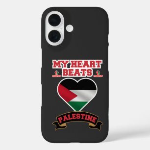 Palästina-Herzenflagge Liebe Unterstützung Freihei iPhone 16 Hülle