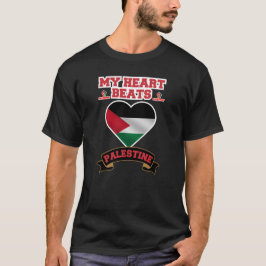 Palästina-Herzenflagge Liebe Unterstützung Freihei T-Shirt
