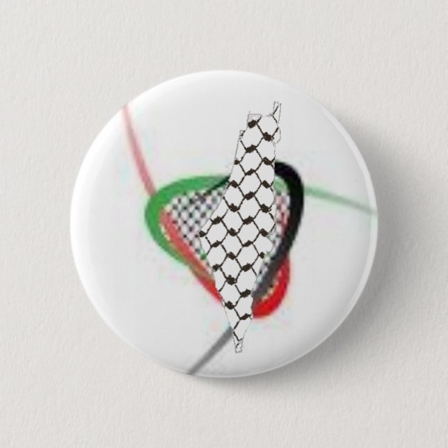 Palästina in unseren Herzen Button (Vorderseite)