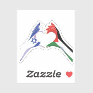 Palästina Israel Israelische Liebe Herz Pe Aufkleber