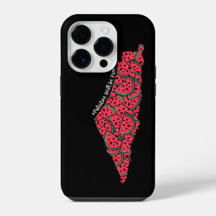 Palästina-Karte voller Wassermelonen Freies Palä iPhone 14 Pro Hülle