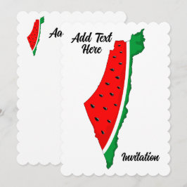 Palästina Karte Watermelon Symbol der Freiheit