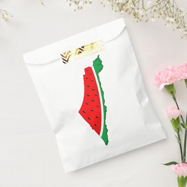 Palästina Karte Watermelon Symbol der Freiheit Geschenktütchen (Versiegelt)