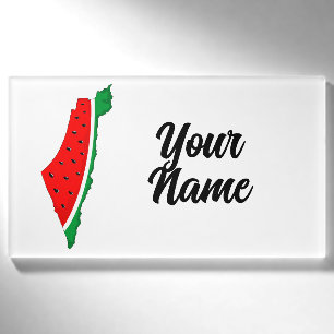 Palästina Karte Watermelon Symbol der Freiheit Namenschild