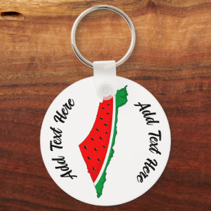 Palästina Karte Watermelon Symbol der Freiheit Schlüsselanhänger