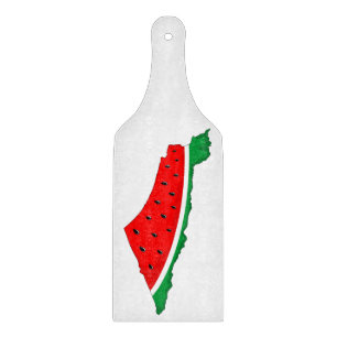 Palästina Karte Watermelon Symbol der Freiheit Schneidebrett
