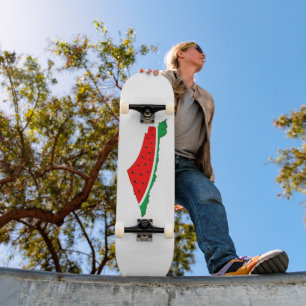 Palästina Karte Watermelon Symbol der Freiheit Skateboard