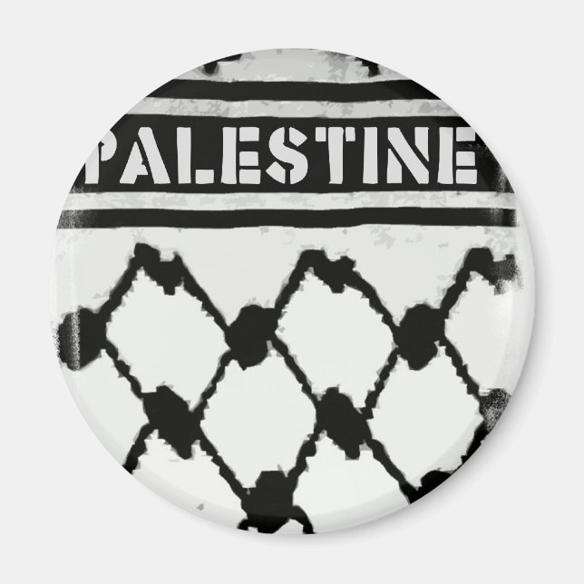 Palästina Keffiyah Magnet (Vorne)