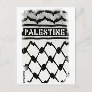 Palästina Keffiyah Postkarte