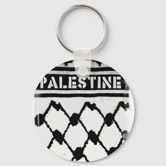 Palästina Keffiyah Schlüsselanhänger (Vorderseite)