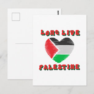 Palästina lange leben postkarte