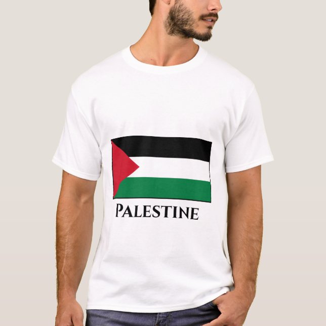Palästina (Palästina) Flag-T - Shirt (Vorderseite)