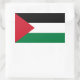 Palästina/palästinensische Flagge Rechteckiger Aufkleber (Tasche)