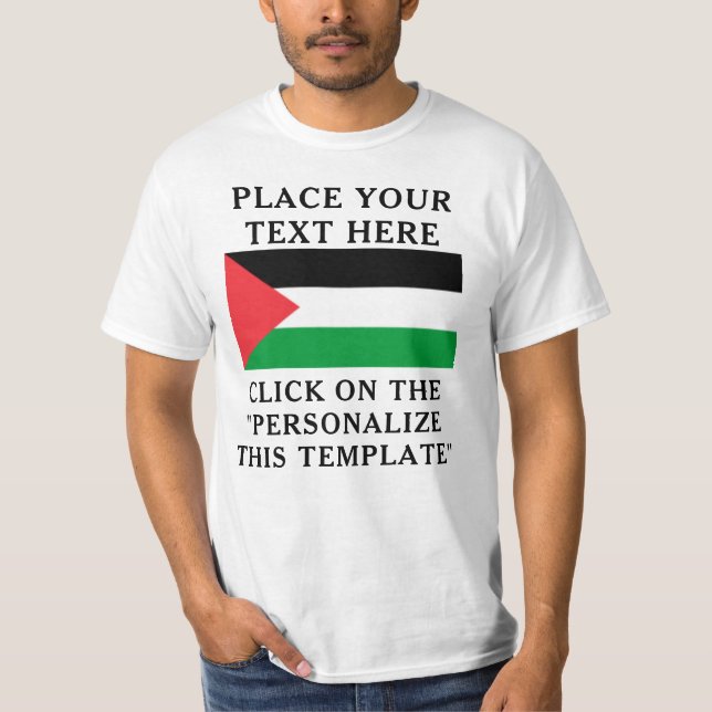 PALÄSTINA - Personalisierter ISRAEL-Krieg T-Shirt (Vorderseite)