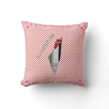 Palästina-Pillow - palästinensische Keffiyedekorat