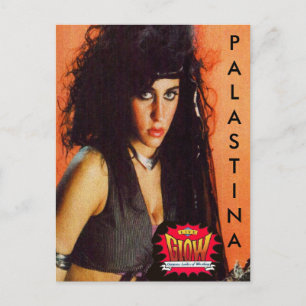 Palastina Postcard GLOW Wrestling Postkarte