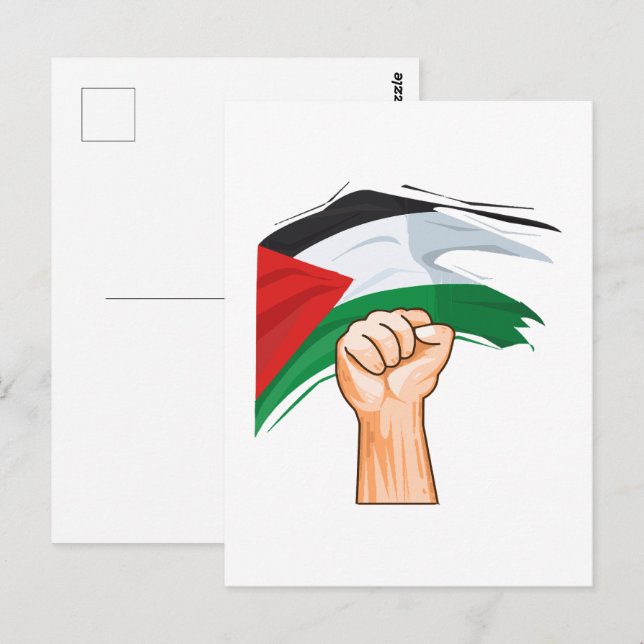 Palästina Postkarte (Vorne/Hinten)